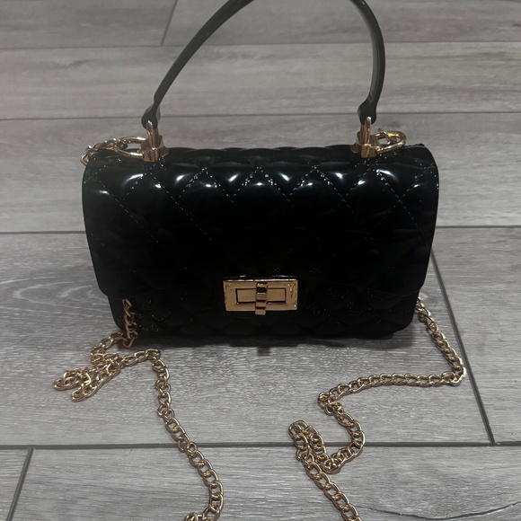 black and gold bag so cute - Picture 1 of 6